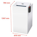HSM 740 Max P5 Micro Cut High Performance "Wheelie Bin" Shredder - 5 Year Warranty, 2372111X
