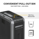 Fellowes Powershred 125i Departmental P2 Strip Cut Shredder - 18 Sheet, 53 Litre Bin
