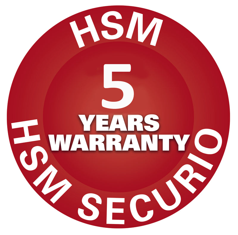 HSM Securio P40i P4 Cross Cut IntelligentDrive High Performance Shredder - WITH SEPARATE CD SLOT - 5 Year Warranty, 1883121C
