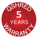 QShred Sentinel PRO4 High Performance P5 Micro Cut Shredder - 5 Year Warranty - 15 Sheet, 130 Litre Bin