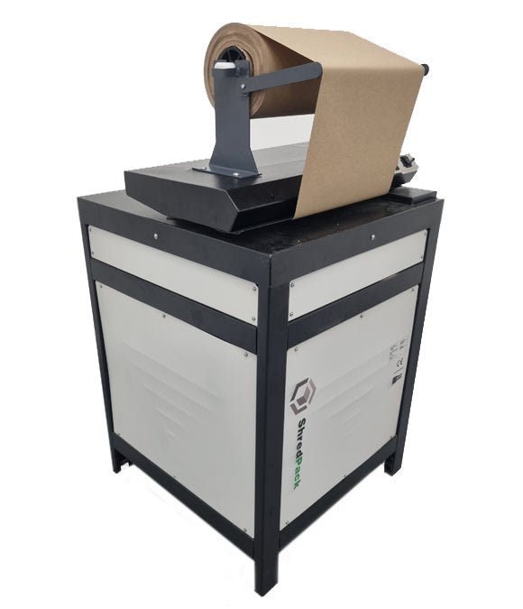 ShredPack SP422 Cardboard Recycling Shredder, 240v - Matting - With Kraft Paper Adapter