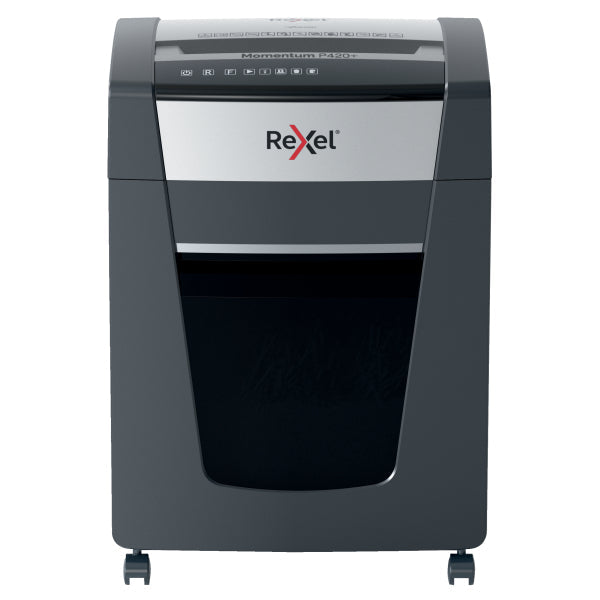 Rexel Momentum Extra P515+ Office P5 Micro Cut Shredder, 4-Hour Run-time: SHRED 4 HOURS!
