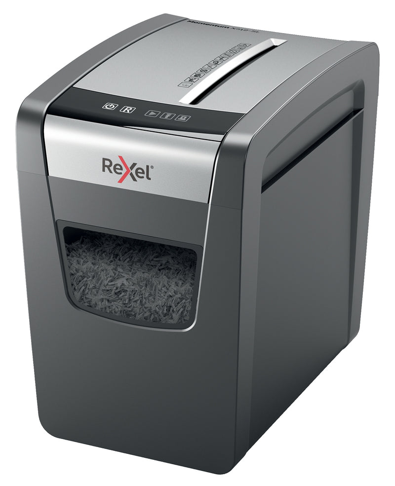 Rexel Momentum X410-SL Slimline Small Office P4 Cross Cut Shredder.