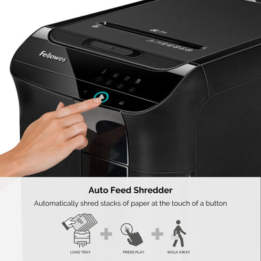 Fellowes Automax 600M 600 Sheet AUTO FEED P5 Micro Cut Shredder