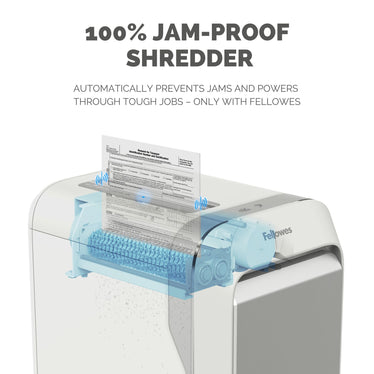 Fellowes Powershred LX221 Departmental P5 Micro Cut Shredder - WHITE