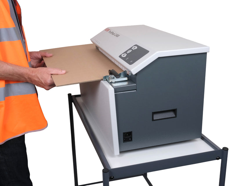 HSM ProfiPack C400 Mobile Stand Cardboard Recycling Shredder, 240v - Matting