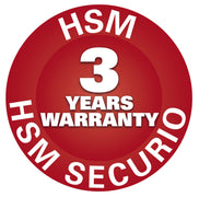 HSM Securio P44i P6 Crypto Cut High Performance Shredder - WITH SEPARATE OMDD (Optical Media) SLOT & METAL DETECTION - 3 Year Warranty, 1875121N