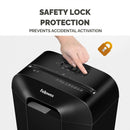 Fellowes Powershred LX25 P4 Cross Cut Home Shredder - 6 Sheet, 11.5 Litre Bin - Black