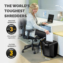 Fellowes Powershred LX25 P4 Cross Cut Home Shredder - 6 Sheet, 11.5 Litre Bin - Black