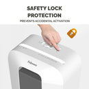 Fellowes Powershred LX25 P4 Cross Cut Home Shredder - 6 Sheet, 11.5 Litre Bin - White