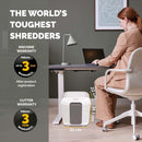Fellowes Powershred LX25 P4 Cross Cut Home Shredder - 6 Sheet, 11.5 Litre Bin - White