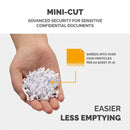 Fellowes Powershred LX25M P4 Mini Cut Home Shredder - 6 Sheet, 11.5 Litre Bin