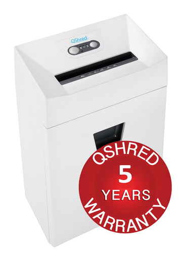 QShred Sentinel SO3 Small Office P4 Cross Cut Shredder - 5 Year Warranty -  8 Sheet, 25 Litre Bin