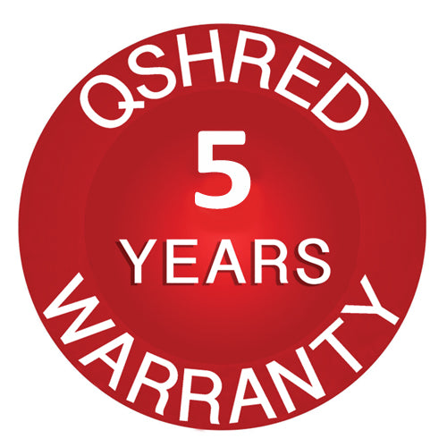 QShred Sentinel PROW2 High Performance Wide-Entry P2 Strip Cut Shredder  - 5 Year Warranty - 37 Sheet, 145 Litre Bin