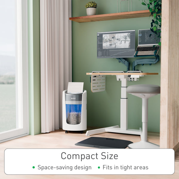 Leitz IQ OptiMax 225 Home Office P5 Micro Cut Shredder