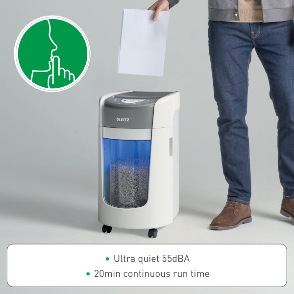 Leitz IQ OptiMax 225 Home Office P5 Micro Cut Shredder