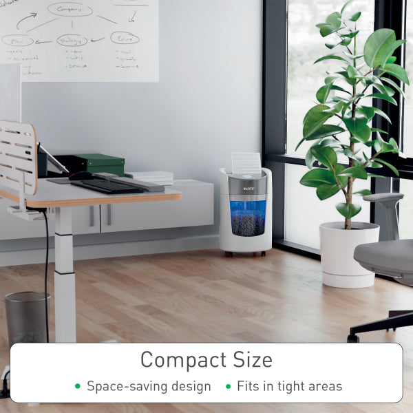 Leitz IQ OptiMax 350 Small Office P5 Micro Cut Shredder