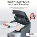 Rexel ShredMax AutoFeed+ 150M P5 Micro Cut 150 Sheet Auto Feed Home Office Shredder - 150 Sheet, 15 Litre Bin