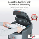 Rexel ShredMax AutoFeed+ 200X P4 Cross Cut 200 Sheet Auto Feed Small Office Shredder - 200 Sheet, 21 Litre Bin