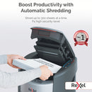 Rexel ShredMax AutoFeed+ 300X P4 Cross Cut 300 Sheet Auto Feed Departmental Shredder - 300 Sheet, 25 Litre Bin