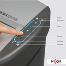 Rexel ShredMax AutoFeed+ 300M P5 Micro Cut 300 Sheet Auto Feed Departmental Shredder - 300 Sheet, 25 Litre Bin