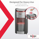 Rexel ShredMax AutoFeed+ 600X P4 Cross Cut 600 Sheet Auto Feed Departmental Shredder - 600 Sheet, 50 Litre Bin