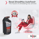 Rexel ShredMax AutoFeed+ 200X P4 Cross Cut 200 Sheet Auto Feed Small Office Shredder - 200 Sheet, 21 Litre Bin