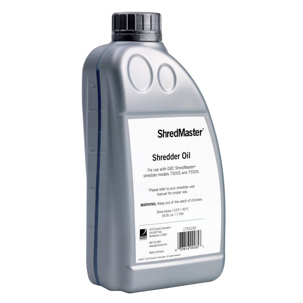 Rexel Shredder Oil, 1L- Suitable for use with most Office Shredders