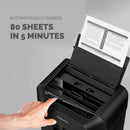 Fellowes Automax 80M 80 Sheet AUTO FEED Small Office P4 Mini Cut Shredder - 17 Litre Bin