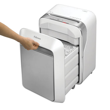 Fellowes Powershred LX211 Small Office P5 Micro Cut Shredder - WHITE