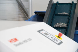 HSM StoreEx HDS 230 Single-Stage Hard Drive Shredder & Multimedia Shredder with Conveyor, 1778124F