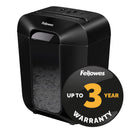 Fellowes Powershred LX70 P4 Cross Cut Home & Home Office Shredder - BLACK - 11 Sheet, 18 Litre Bin