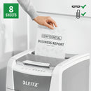Leitz IQ AutoFeed 150 Sheet AUTO-FEED P4 Cross Cut Small Office Shredder - 3 Year Warranty.