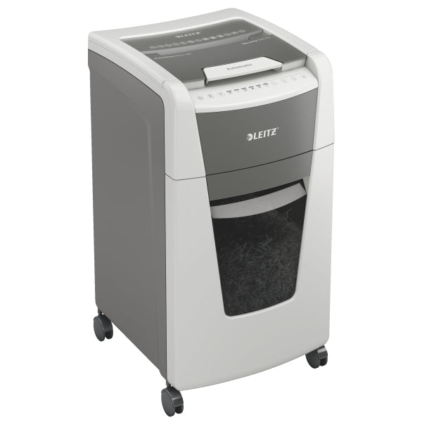 Leitz IQ AutoFeed 300 Sheet AUTO-FEED P4 Cross Cut Shredder
