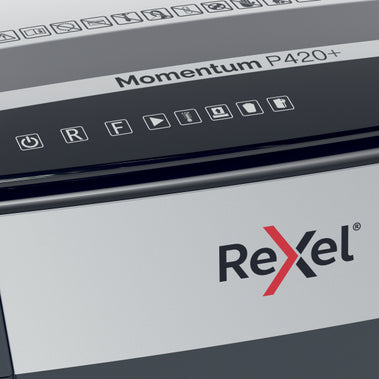 Rexel Momentum Extra P420+ P4 Cross Cut Shredder, 4-Hour Run