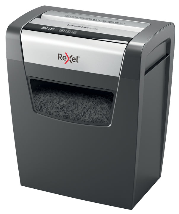 Rexel Momentum X312 Small Office P3 Cross Cut Shredder.